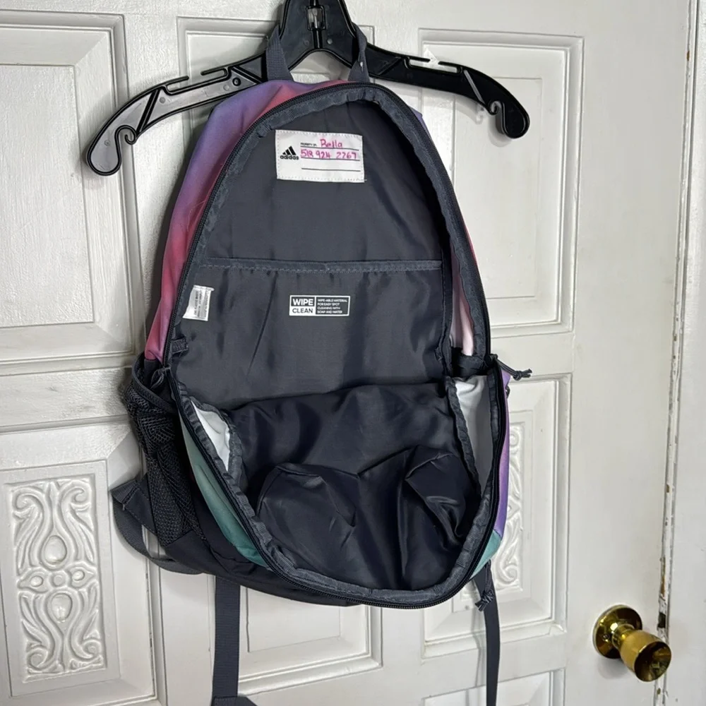 Adidas Tie Dye Pastels Iconic 3 Stripe Laptop Backpack - Picture 5 of 16